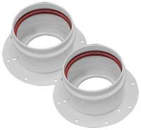 Дымоход комплект фланцев перехода на 2-х трубную систему, D80 Arderia (2601202)