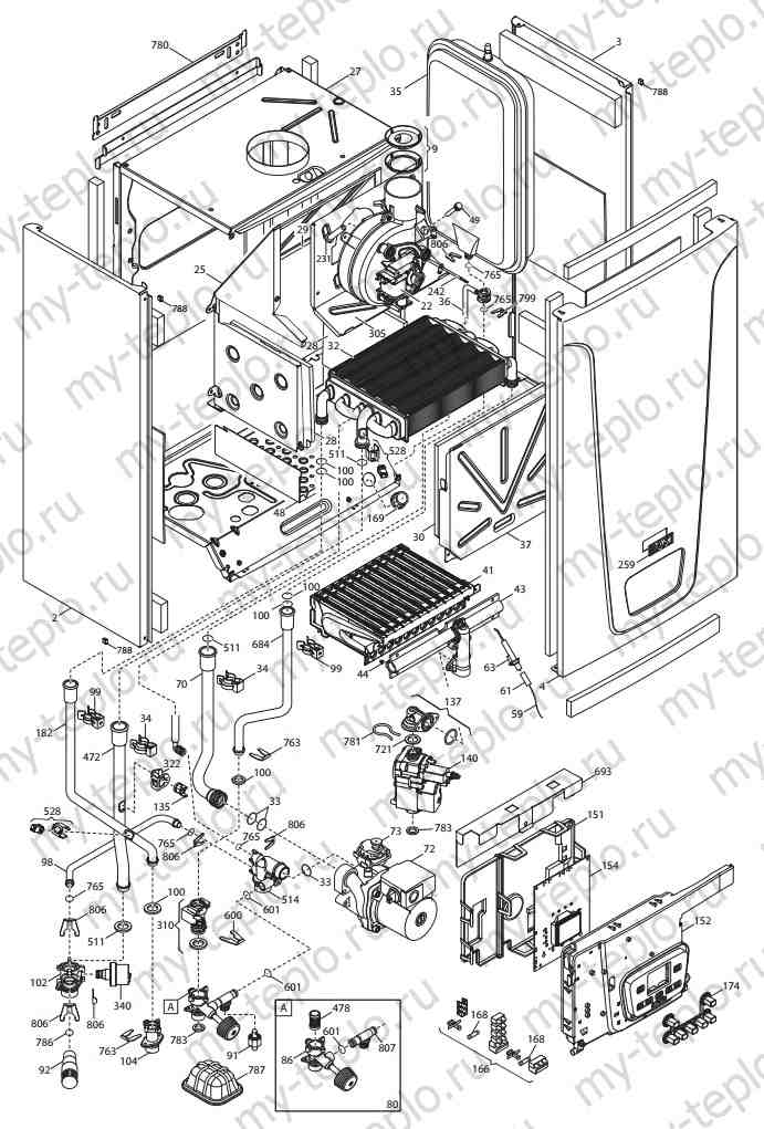 Купить запчасти Baxi Main5 18F в Балашихе