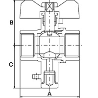 Купить Кран шаровый PF STANDARD в Балашихе