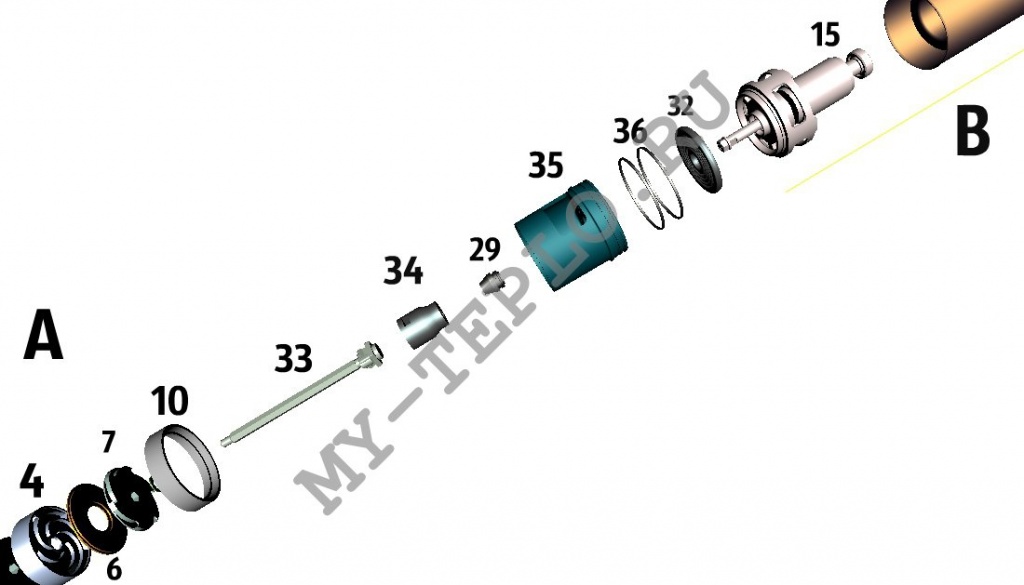 Запчасти Джилекс Водомет 60/52 А