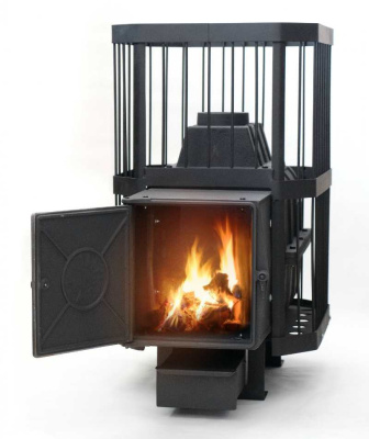 Печь банная (чугунная) Сибирь-18 (чугунная дверь)