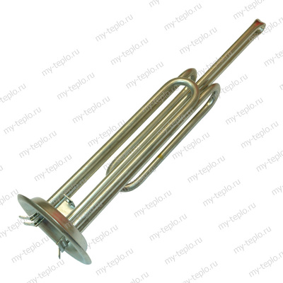 ТЭН для водонагревателя, нержавеющий, 2000 Вт, М6 под анод, фланец 92 мм (10941)