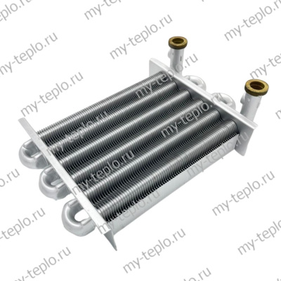 Теплообменник первичный для котлов Biasi Delta, аналог BI1442116, BI1302100 (BIHE01-C)